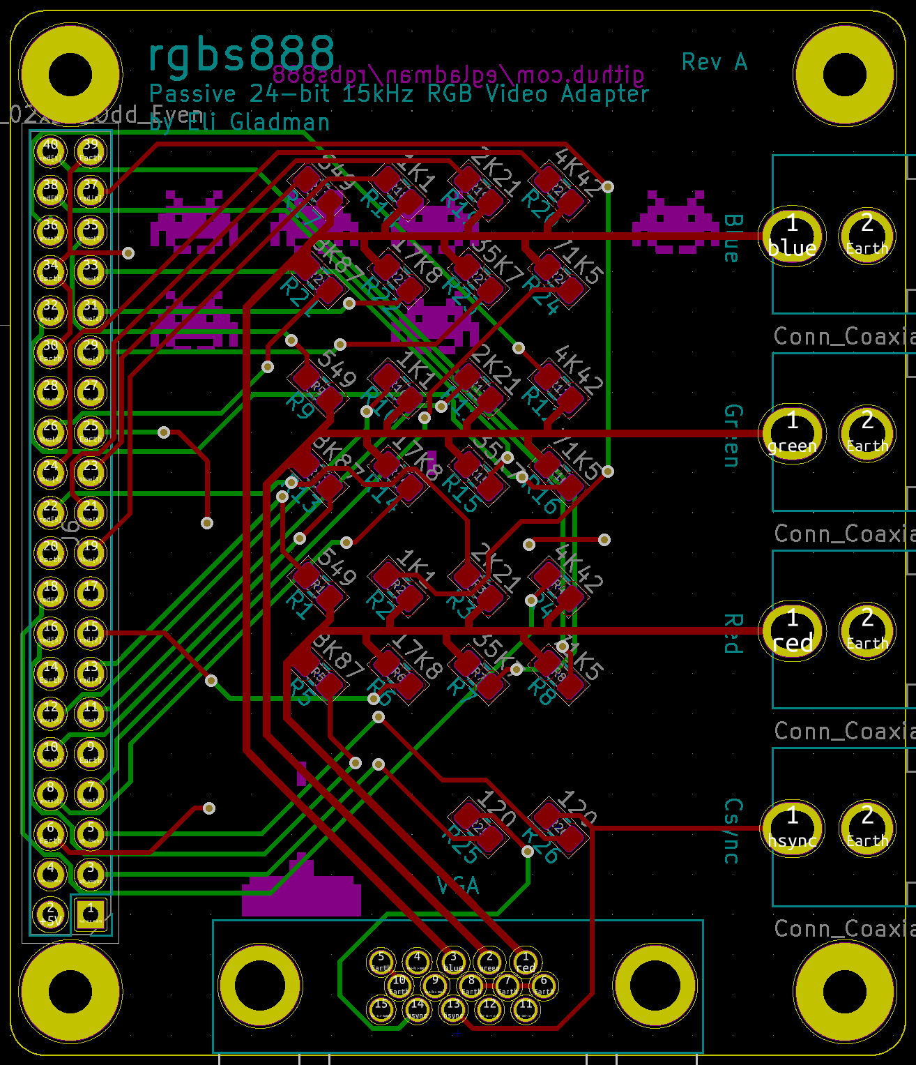 rgbs888 board layout